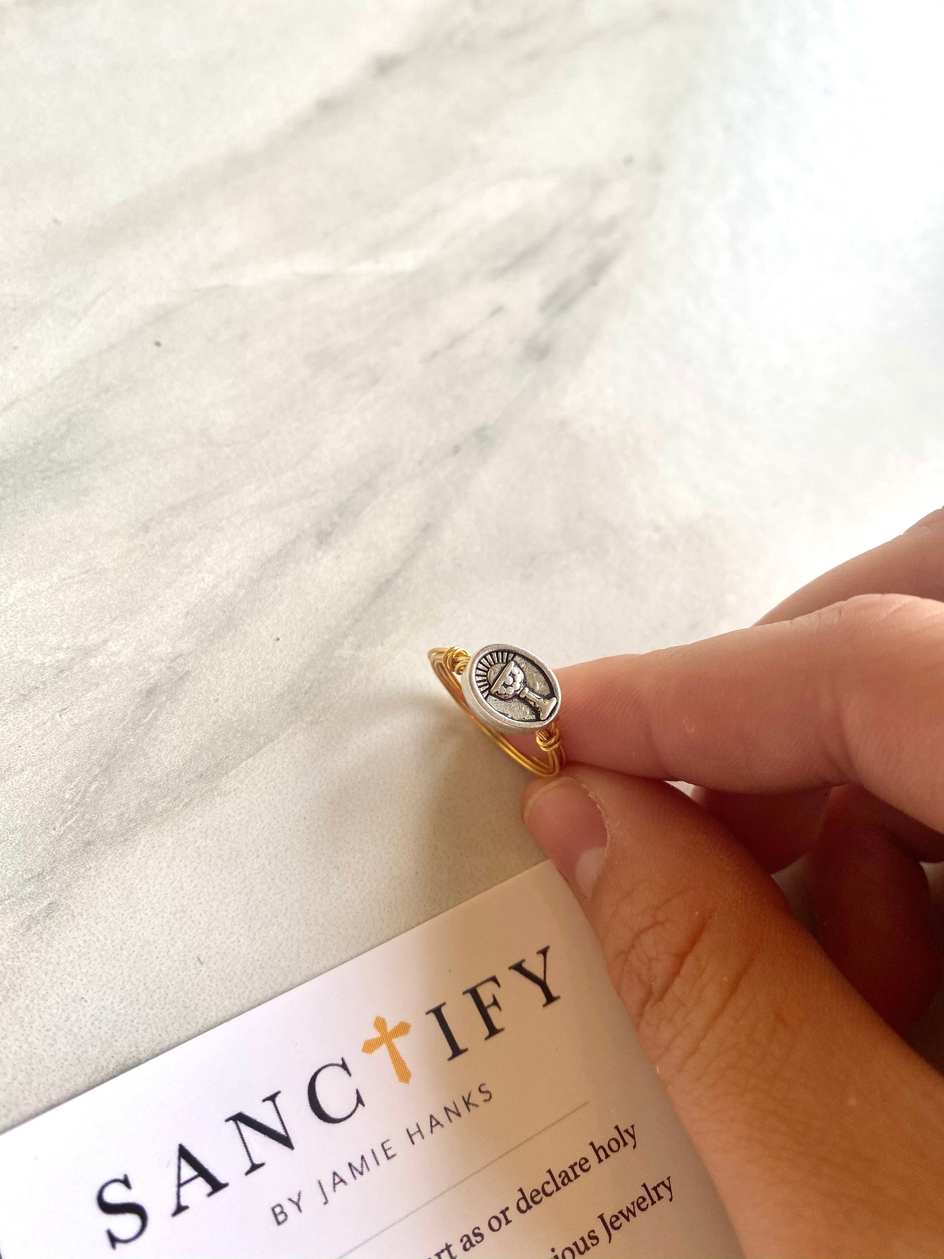 First Communion Ring – Sanctify by Jamie Hanks